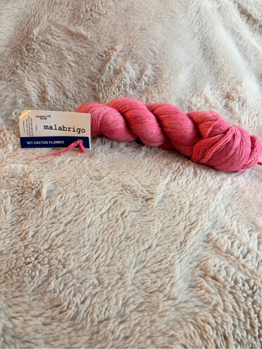 Malabrigo Cactus Flower Pink Lace Yarn